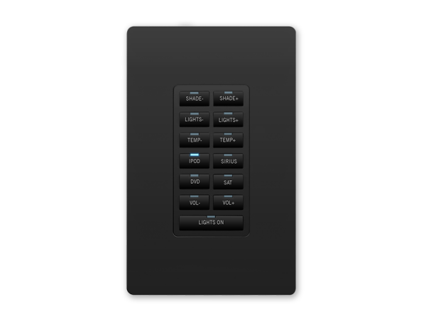 AMX MET-13E-BL Metreau 13-Button Ethernet Keypad in Black