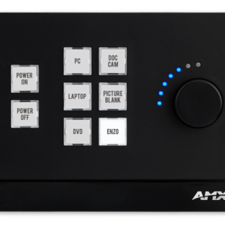 AMX MCP-108-BL - Massio 8 Button Control Pad with Knob