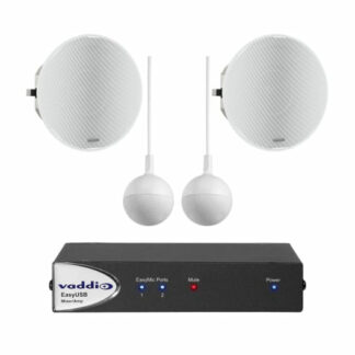 Vaddio 999-86600-001, Group audio conferencing system, White, 20.8 cm, United States, Micro-USB B, White