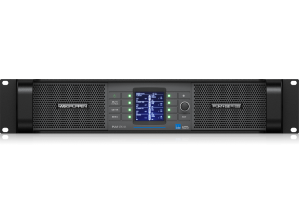 Lab Gruppen PLM 12K44 BP - 12,000-Watt Amplifier with 4 Flexible Output Channels on Binding Post Connectors and Lake Digital Signal Processing and Digital Audio Networking