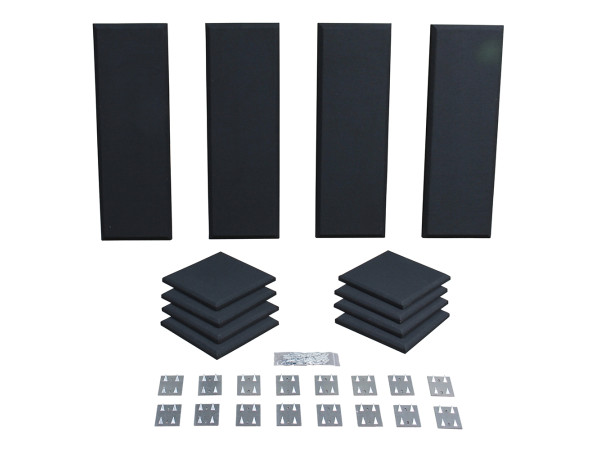 Primacoustic London 8 in Black Acoustic Wall Panel Room Kit