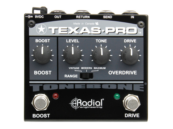 Radial Texas Pro - Overdrive and Boost Pedal