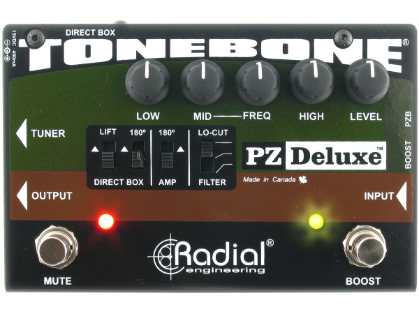 Radial PZ-Deluxe - Compact Acoustic Preamp Pedal