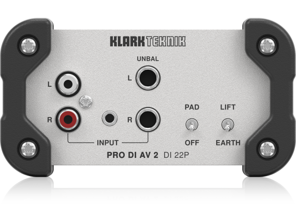 Klark Teknik DI 22P - Passive Stereo DI Box with Midas Transformers and Extended Dynamic Range