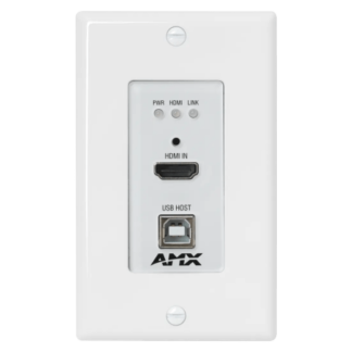 AMX DX-TX-DWP-4K60-WH - DXLink 4K60 HDMI Wallplate Transmitter in White