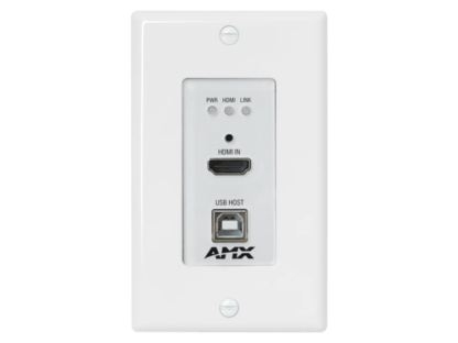 AMX DX-TX-DWP-4K60-WH - DXLink 4K60 HDMI Wallplate Transmitter in White