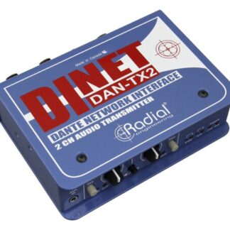 Radial DiNET DAN-TX2 - 2-Channel Dante Audio Network Transmitter