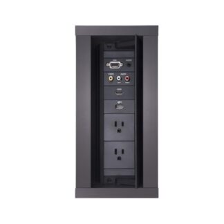 AMX HPX-900BL - 9 Module HydraPort® Unit Enclosure - Black
