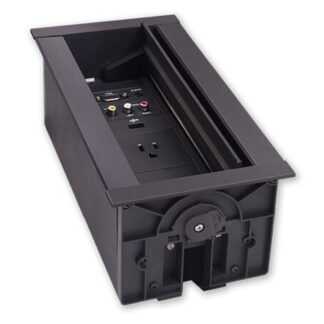AMX HPX-600BL - 6 Module HydraPort® Unit Enclosure - Black