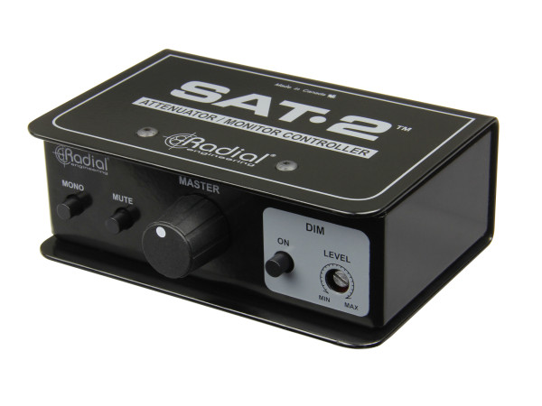 Radial SAT-2 Passive Two-Channel Balanced Stereo Attenuator