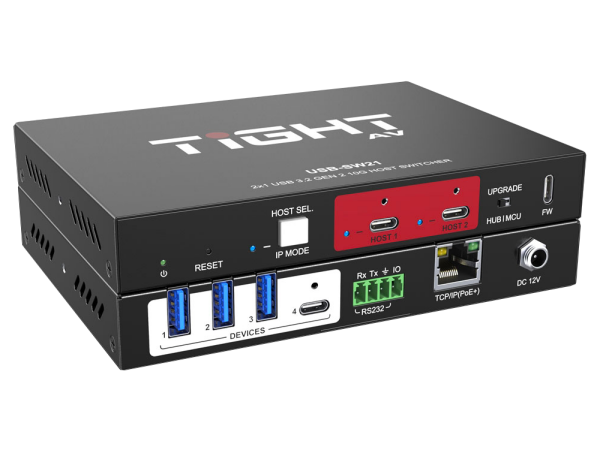 Tight AV TiGHT AV USB-SW21 - 2x1 USB 3.2 10G Host Switcher