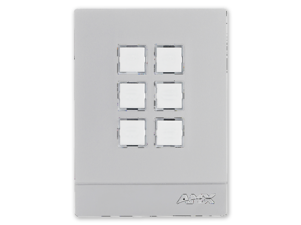 AMX MKP-106P-WH - Massio 6 Button Portrait Keypad, White