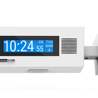 AtlasIED IP-DDS - PoE+ IP Dual Sided LCD Endpoint with Speakers and LED Flasher