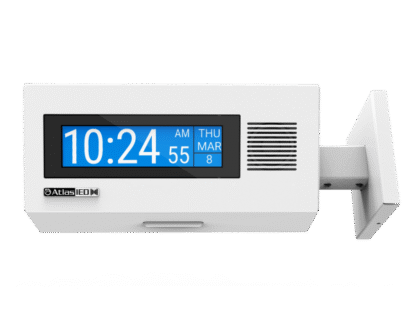 AtlasIED IP-DDS - PoE+ IP Dual Sided LCD Endpoint with Speakers and LED Flasher