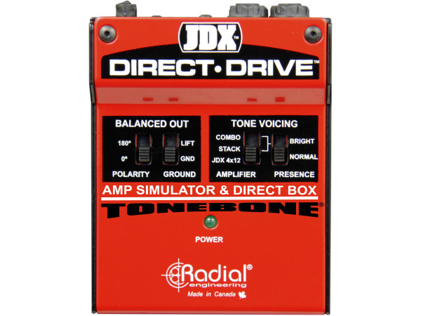 Radial JDX Direct-Drive - Amp Simulator and DI Box