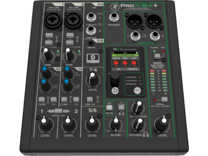 Mackie ProFX6v3+ 6-Channel Analogue Mixer with Enhanced FX, USB Recording Modes and Bluetooth - B-Stock