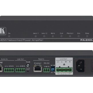 Kramer Electronics PA-240Net, 2.0 channels, 240 W, D, 0.003%, 80 dB, 300 mV