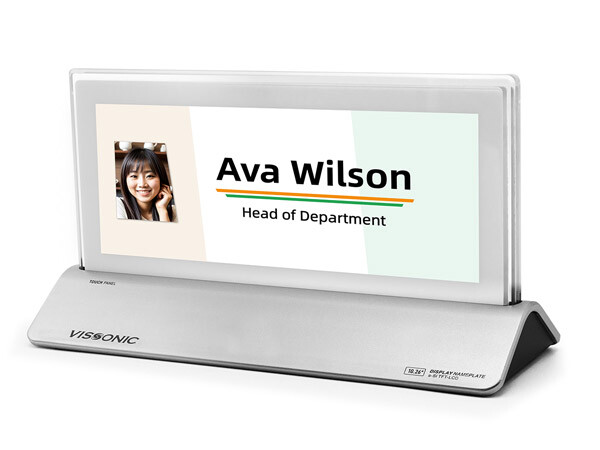 Vissonic 10" Conference Electronic Name Plate