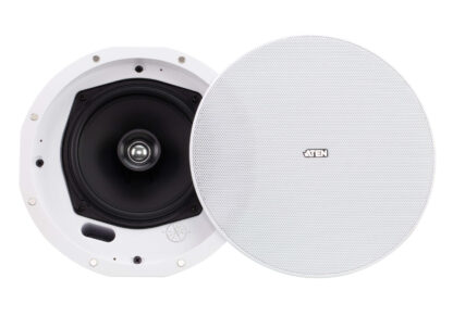 ATEN 6.5" Coaxial Ceiling Loudspeaker, 2-way, Wired, 60 W, 80 - 20000 Hz, 8 , White