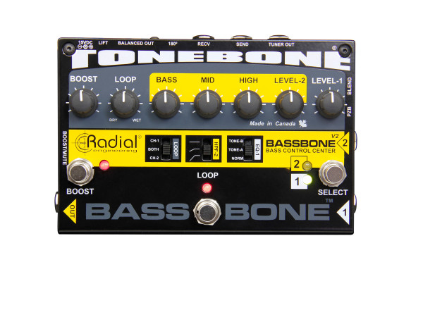 Radial Bassbone V2 - Two Channel Bass Preamp and DI Box