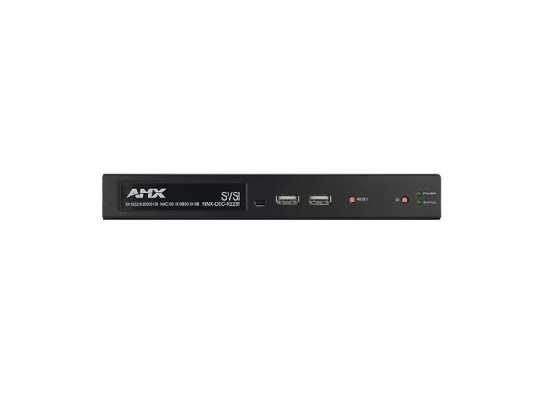 AMX NMX-DEC-N2251 - SVSI JPEG2000 Decoder