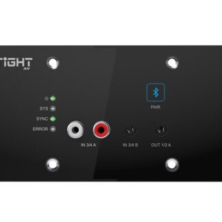 Tight AV Bi-Directional Bluetooth Dante Wall Interface in Black