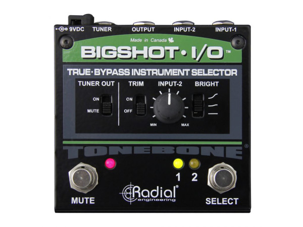 Radial BigShot i/o - True Bypass Instrument Selector