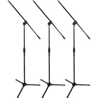 Ultimate Support MC-40B Pro (3 Pack) Short Microphone Boom Stands - B-Stock