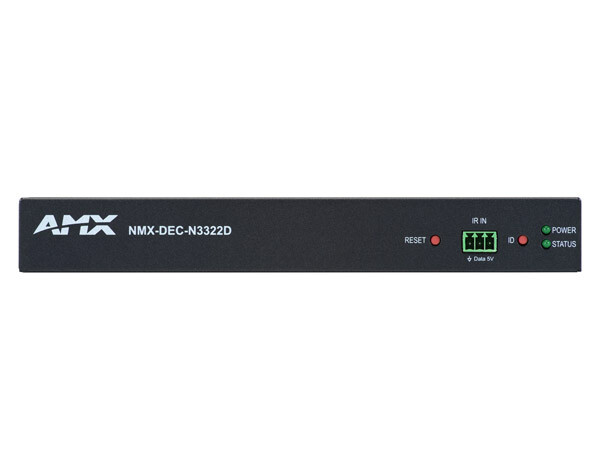 AMX NMX-DEC-N3322D - 4K60 H.26x/Dante AV-H Decoder