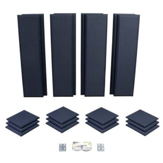 Primacoustic London 10 in Black Acoustic Wall Panel Room Kit