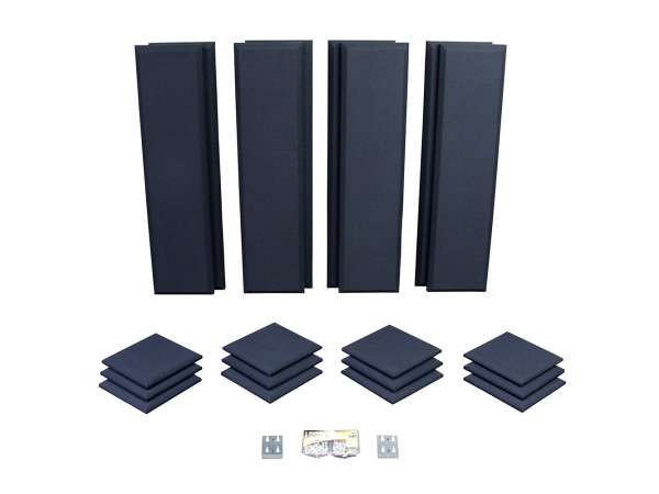 Primacoustic London 10 in Black Acoustic Wall Panel Room Kit