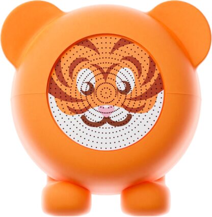 Juice JUI-ANI-SPKER-TIG, 3 W, Wireless, Orange, Recycled plastic, Mobile phone / Smartphone, Built-in battery