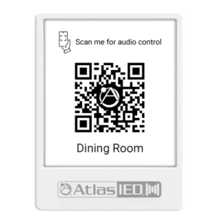 AtlasIED Atmosphere™ Virtual Wall Controller QR Code Holder GEM-5