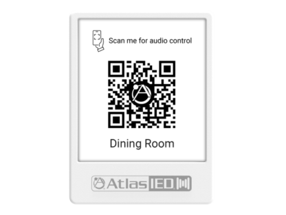AtlasIED Atmosphere™ Virtual Wall Controller QR Code Holder GEM-5