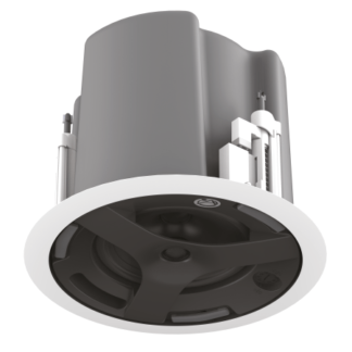 AtlasIED FAP63T-W 6.5" Coaxial In-Ceiling Speaker with 32-Watt 70V/100V Transformer, Ported Enclosure, and Safety First Mounting System (UL Certified)