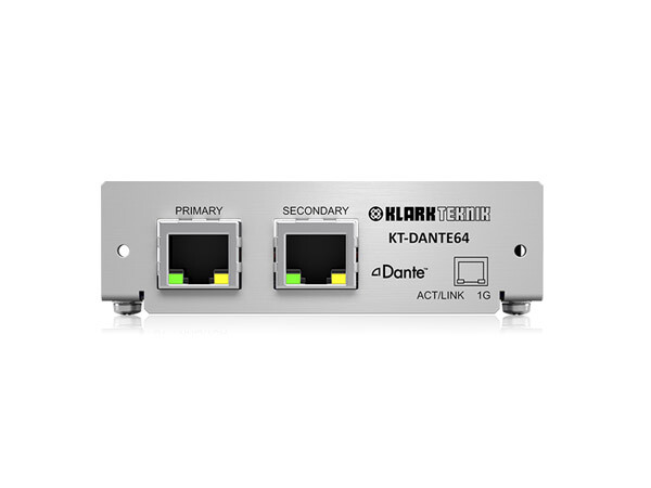 Klark Teknik KT-DANTE64 - Dante Network Module with up to 64 Bidirectional Channels