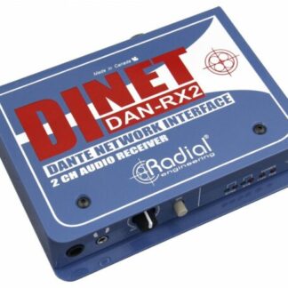 Radial DiNET DAN-RX2 - Stereo Dante Network Receiver
