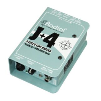 Radial J+4 Balanced -10dB to +4dB Signal Stereo Line Driver