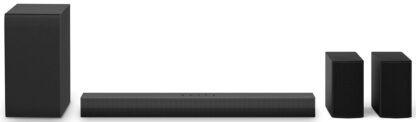 LG US40TR.DGBRLLK, 4.1 channels, 400 W, DTS Digital Surround, Dolby Digital, AI Sound Pro, Game, Movie, Standard, Active subwoofer, Wireless