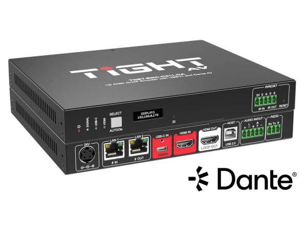 Tight AV TiGHT AV TNET-ENC-C211-DA - T-NETWORK 1GB 4K60 AVoIP Encoder with USB-C and HDMI