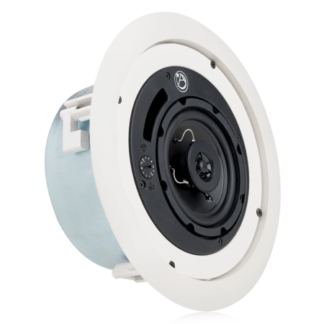 AtlasIED FAP42TCUL2043 4" Shallow Mount Coaxial In-Ceiling Speaker with 16-Watt 70/100V Transformer and UL2043 Certification