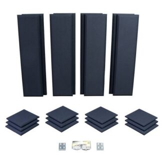 Primacoustic London 10 in Black Acoustic Wall Panel Room Kit - B-Stock