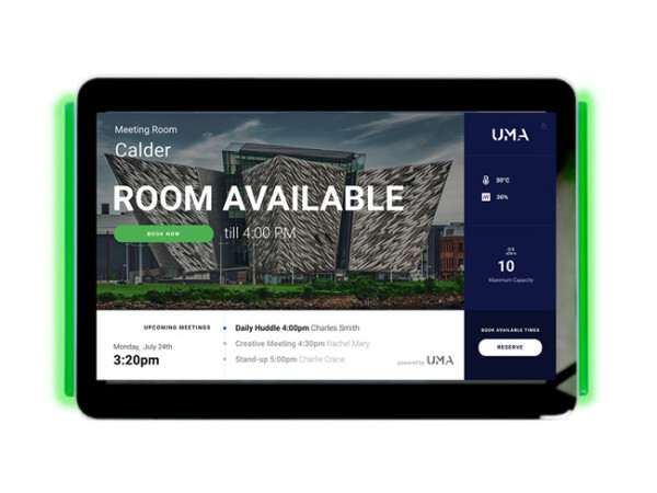 UMA 10.1" Meeting Room Display Panel with Integrated LED Lights