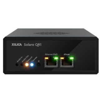 Xilica Solaro QR1 - Micro Format DSP PoE 8 Card Slot DSP Core with Onboard 4x4 Dante