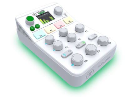 Mackie M•Caster Studio – Desktop Live Streaming Mixer in White (B-Stock)