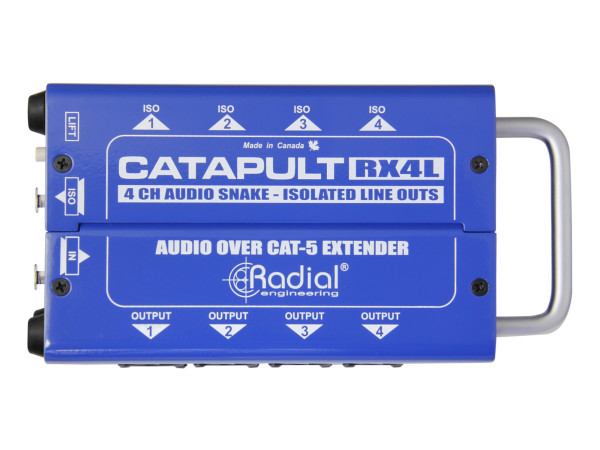 Radial Catapult RX4L 4-Channel Receiver, with Balanced Outputs, Line-Level Transformers