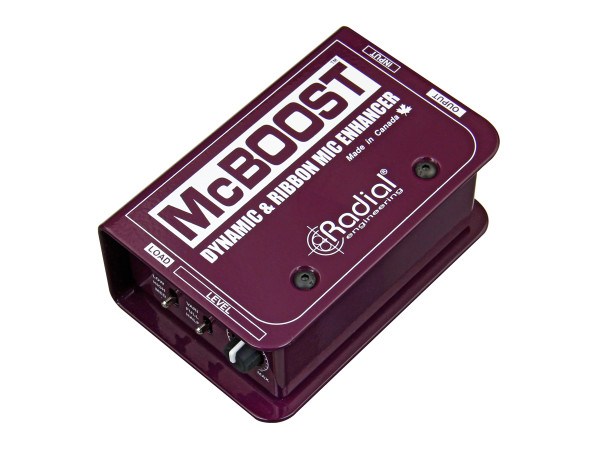 Radial McBoost - Mic Signal Booster 25dB for Dynamic and Ribbons