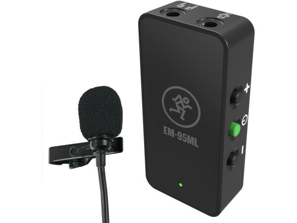 Mackie EM-95ML Lavalier Microphone with In-line Amplifier for Smartphones and DSLRs - B-Stock