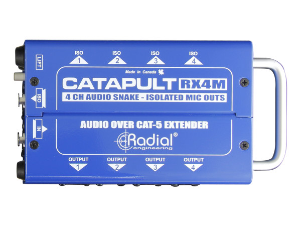 Radial Catapult RX4M 4-Channel Receiver, with Balanced Outputs, Mic-Level Transformers