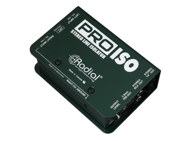 Radial Pro-Iso Stereo +4dB to -10dB Converter and Isolator